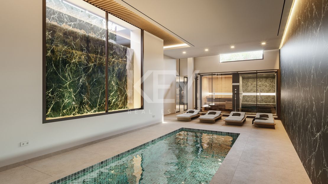 Villa moderna con privilegiadas vistas al mar y ubicación en Puerto Banús, Marbella