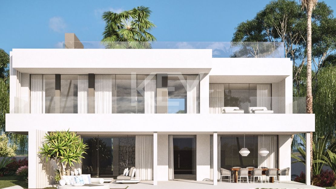 Villas with fantastic sea views in Cancelada, New Golden Mile