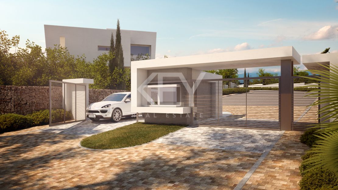 Nuevas villas modernas con vistas al mar en venta en Santa Clara, Marbella