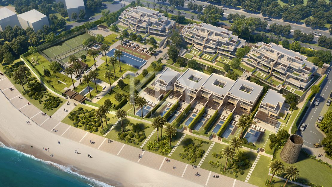 Apartamentos y villas en primera línea de playa en New Golden Mile, Estepona