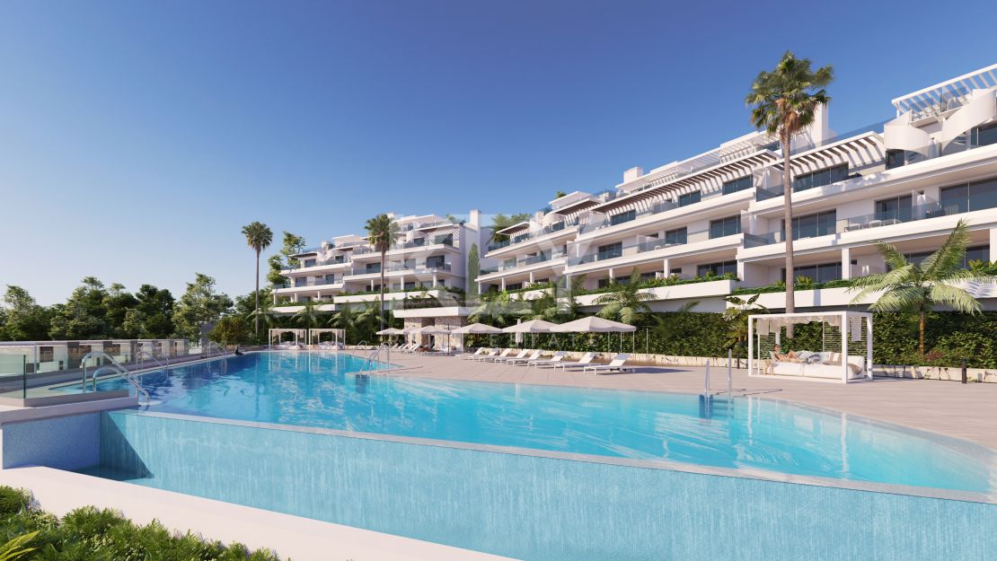 New apartments with sea views in Golden Mile, Estepona
