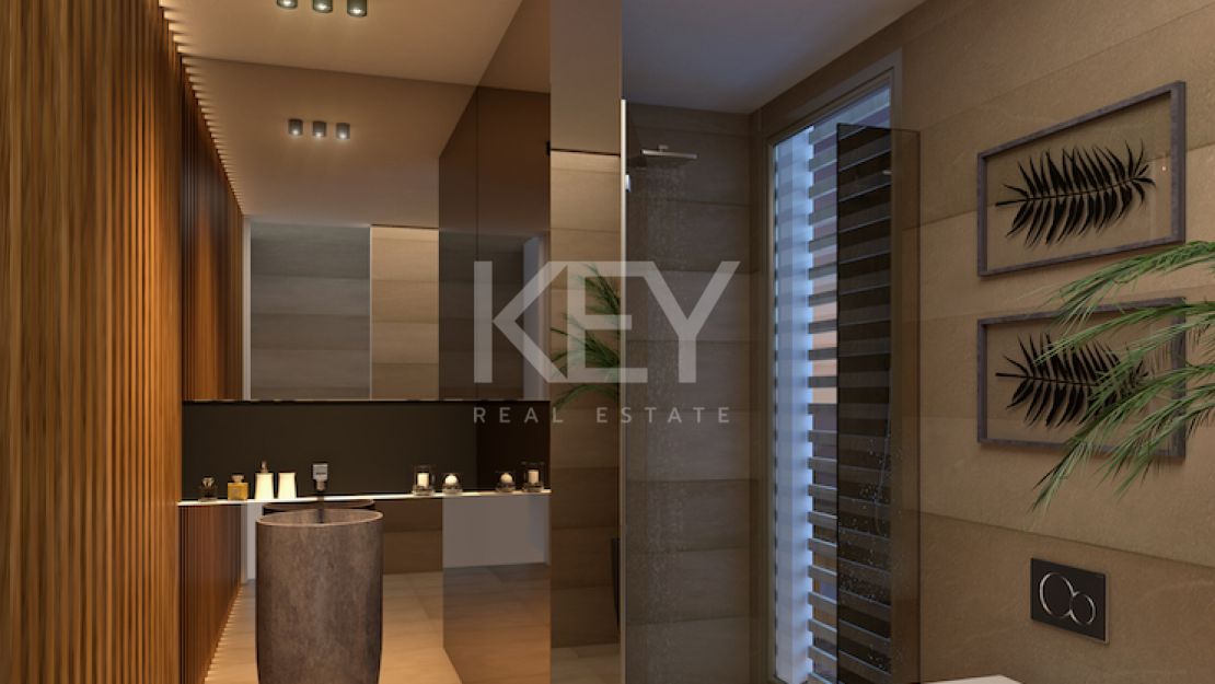 Moderna villa pareada con piscina en la azotea y vistas al mar en Nueva Andalucía