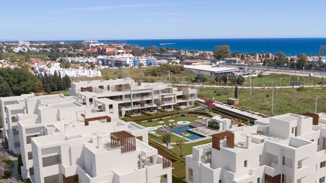 Nuevo desarrollo de apartamentos junto a la playa en Cancelada, Estepona