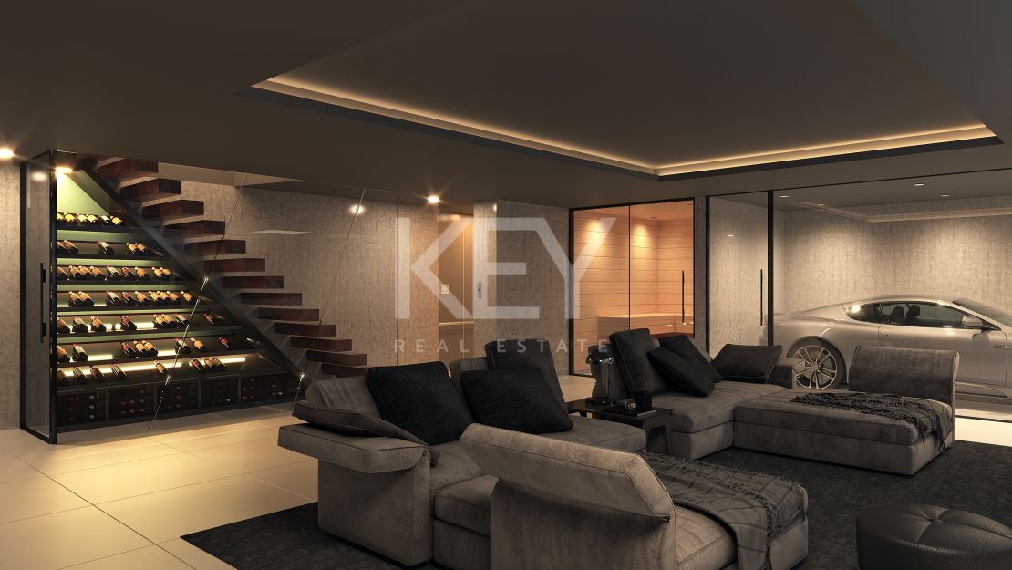 Villa moderna de nueva construcción con piscina infinita, jacuzzi en la azotea y vistas al golf en El Campanario