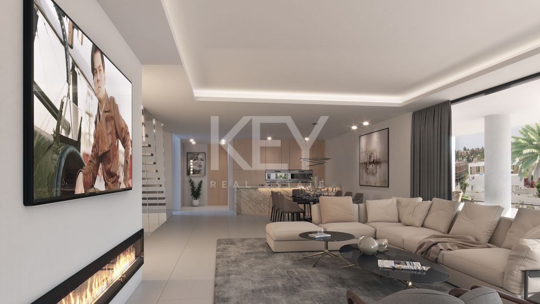 Villa moderna de nueva construcción con piscina infinita, jacuzzi en la azotea y vistas al golf en El Campanario