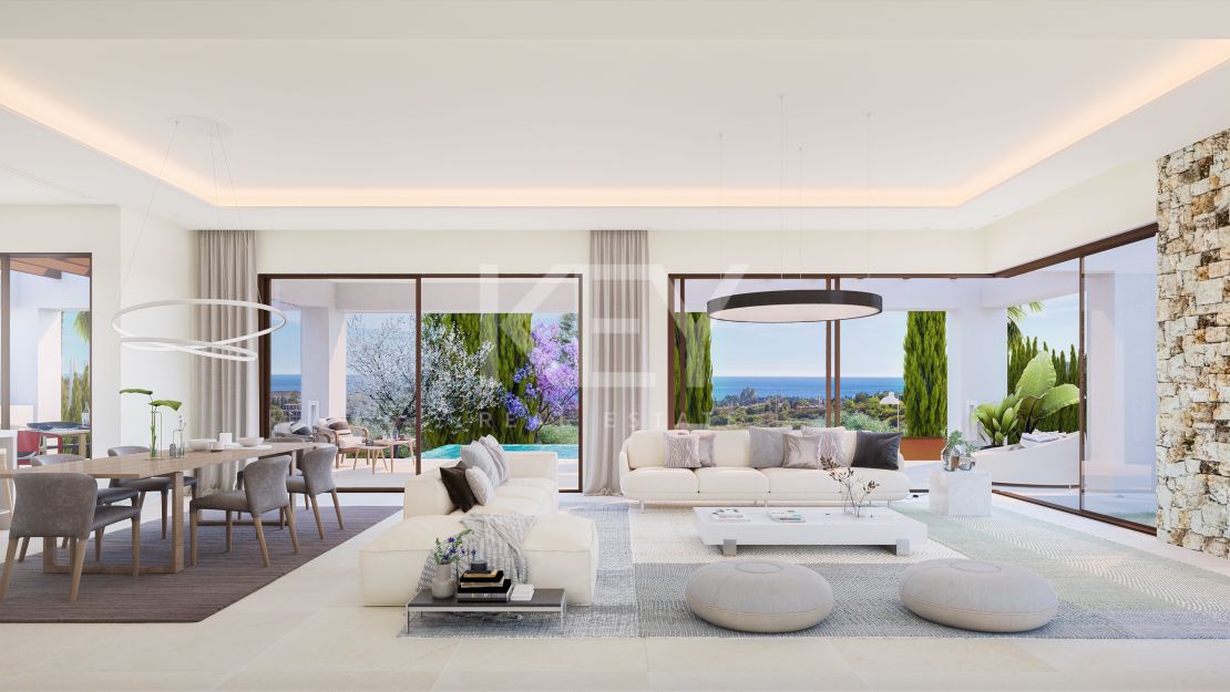 Contemporary villa in gated community and walking distance to the beach in Golden Mile, Marbella 