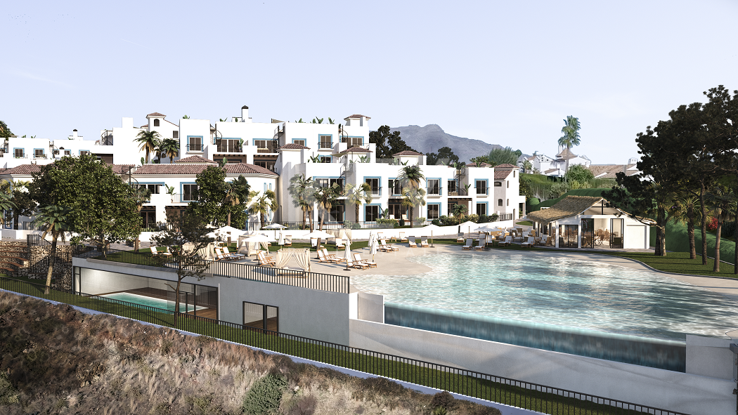 Nuevos apartamentos elegantes con vistas al mar en Benahavis