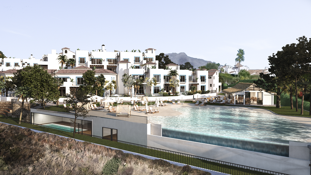 Nuevos apartamentos elegantes con vistas al mar en Benahavis
