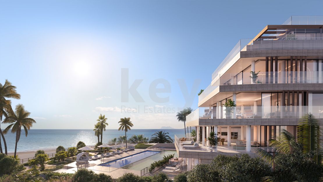 Increíbles apartamentos de lujo en primera línea de playa en venta en Estepona