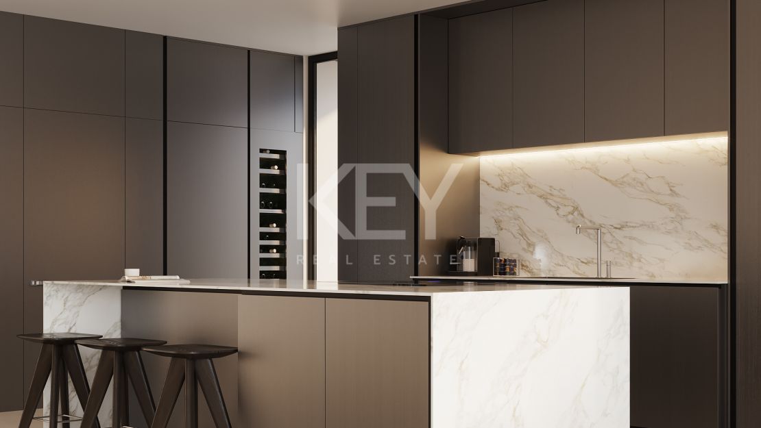 Панорамный пентхаус с частным бассейном в элитном закрытом комплексе в Ла Кинта, Бенахавис