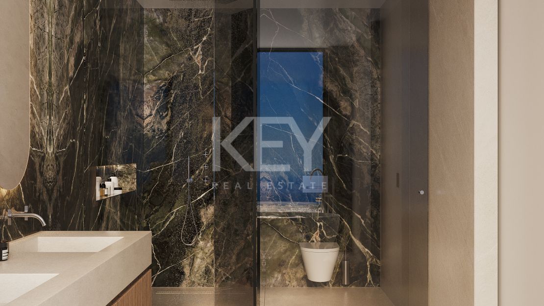 Панорамный пентхаус с частным бассейном в элитном закрытом комплексе в Ла Кинта, Бенахавис