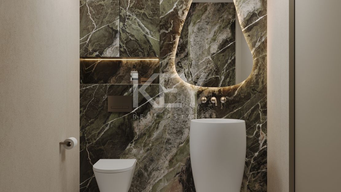 Панорамный пентхаус с частным бассейном в элитном закрытом комплексе в Ла Кинта, Бенахавис