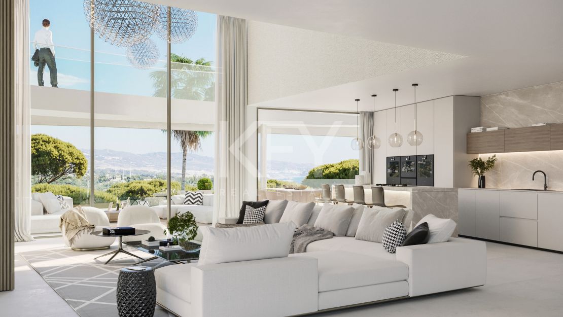 Панорамный пентхаус с частным бассейном в элитном закрытом комплексе в Ла Кинта, Бенахавис