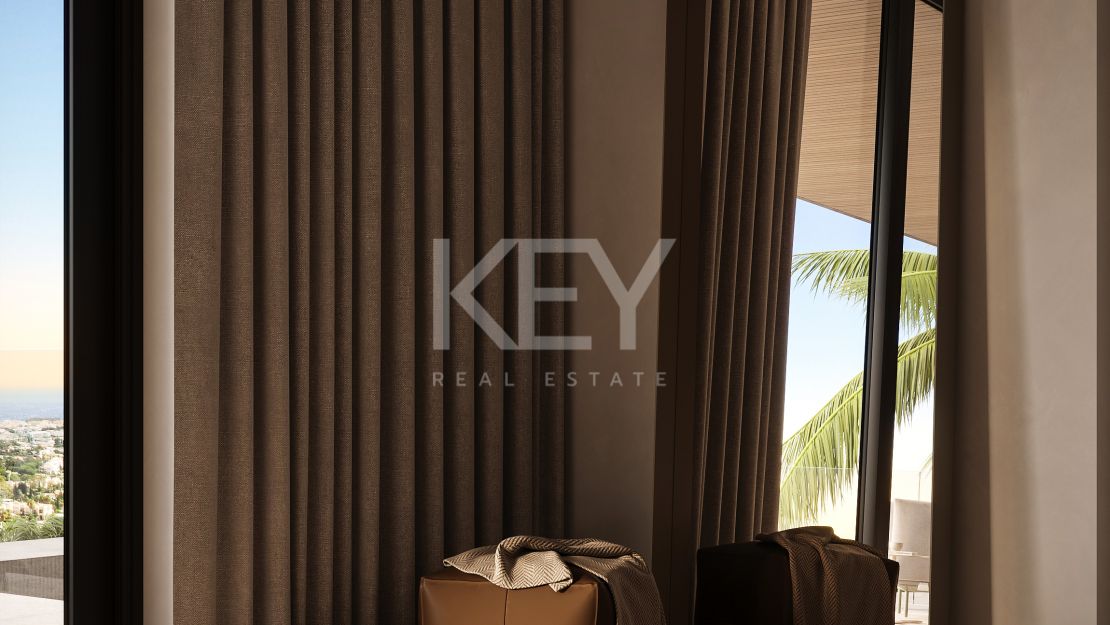 Панорамный пентхаус с частным бассейном в элитном закрытом комплексе в Ла Кинта, Бенахавис