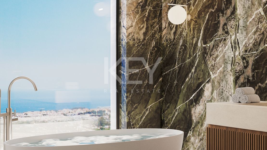 Панорамный пентхаус с частным бассейном в элитном закрытом комплексе в Ла Кинта, Бенахавис