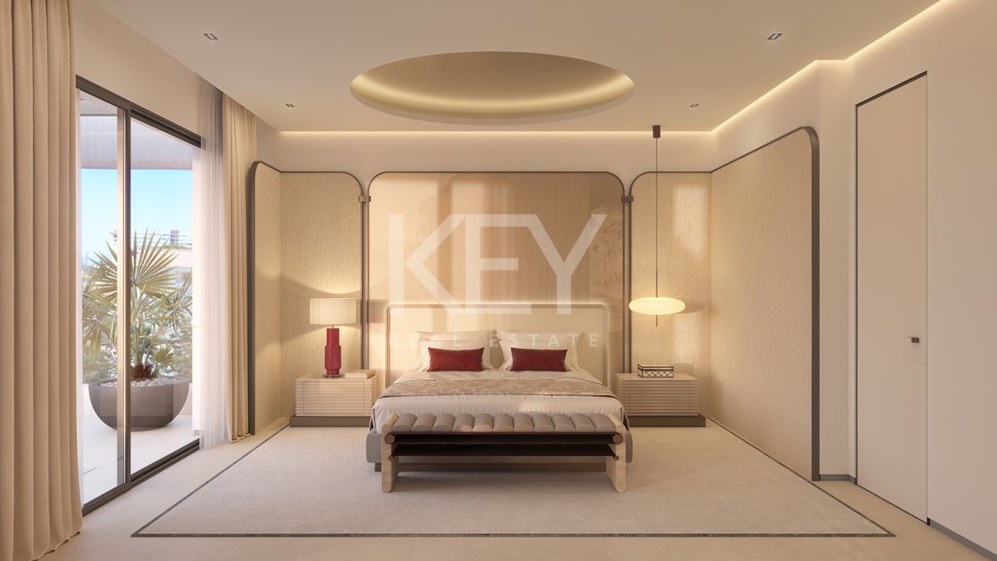 Lujosa villa pareada situada en primera línea de playa en Las Chapas, Marbella