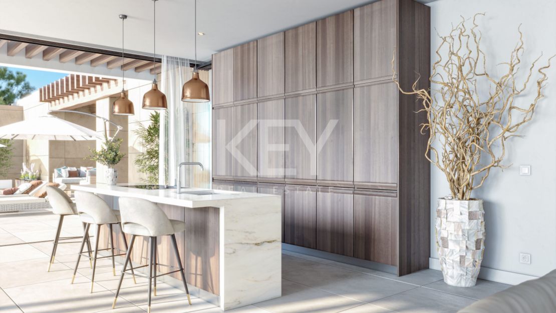 Роскошная вилла с 4 спальнями, видом на море и пейзажным бассейном в районе Канселада, Северная Эстепона