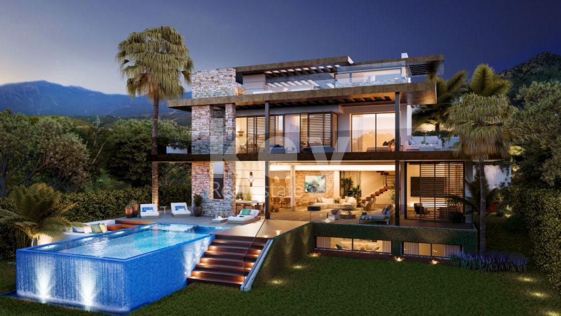 New luxury modern villa in La Alqueria, Benahavis 