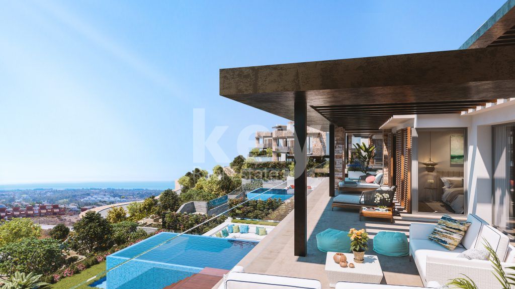 Contemporary sea views villa for sale in La Alqueria, Benahavis