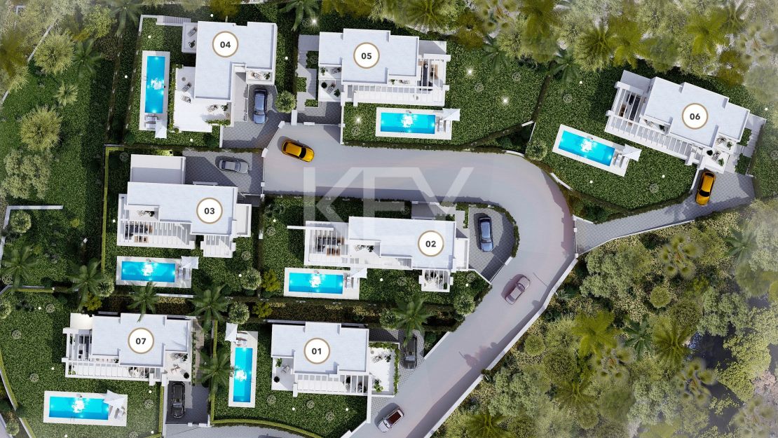 Unique development of 7 Villas with dazzling views, in Cala Mijas