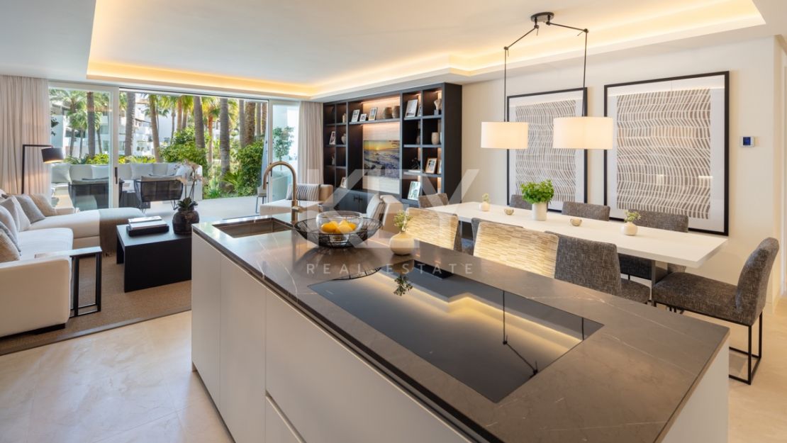 Elegant apartment in the Japanese Gardens of Puente Romano, Marbella Golden Mile