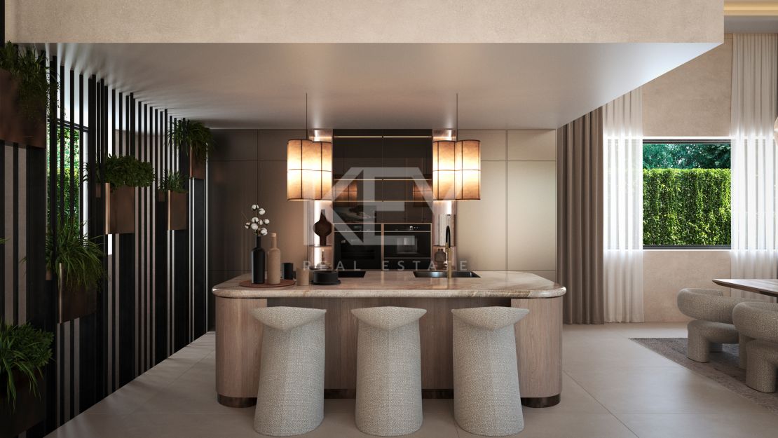 Contemporary single-level villa combines luxury and nature in Nueva Andalucia, Marbella