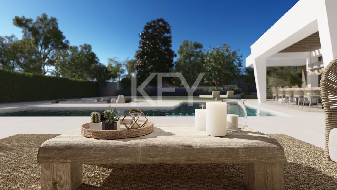 Contemporary single-level villa combines luxury and nature in Nueva Andalucia, Marbella