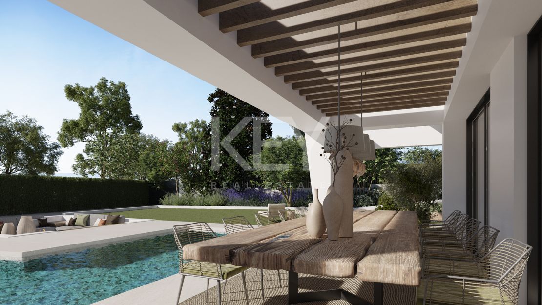 Contemporary single-level villa combines luxury and nature in Nueva Andalucia, Marbella