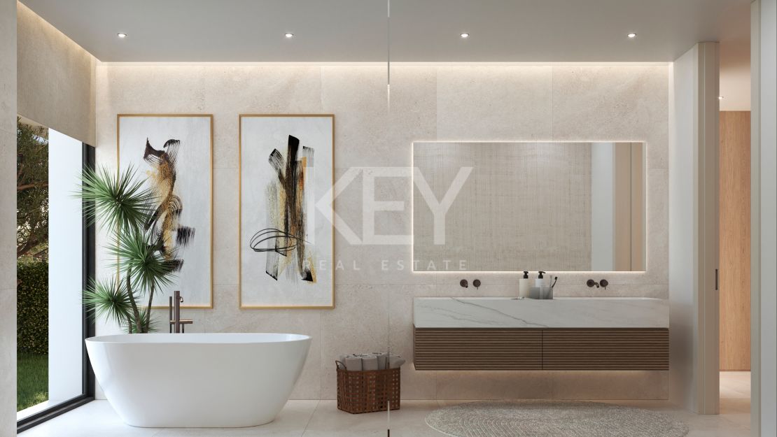 Contemporary single-level villa combines luxury and nature in Nueva Andalucia, Marbella