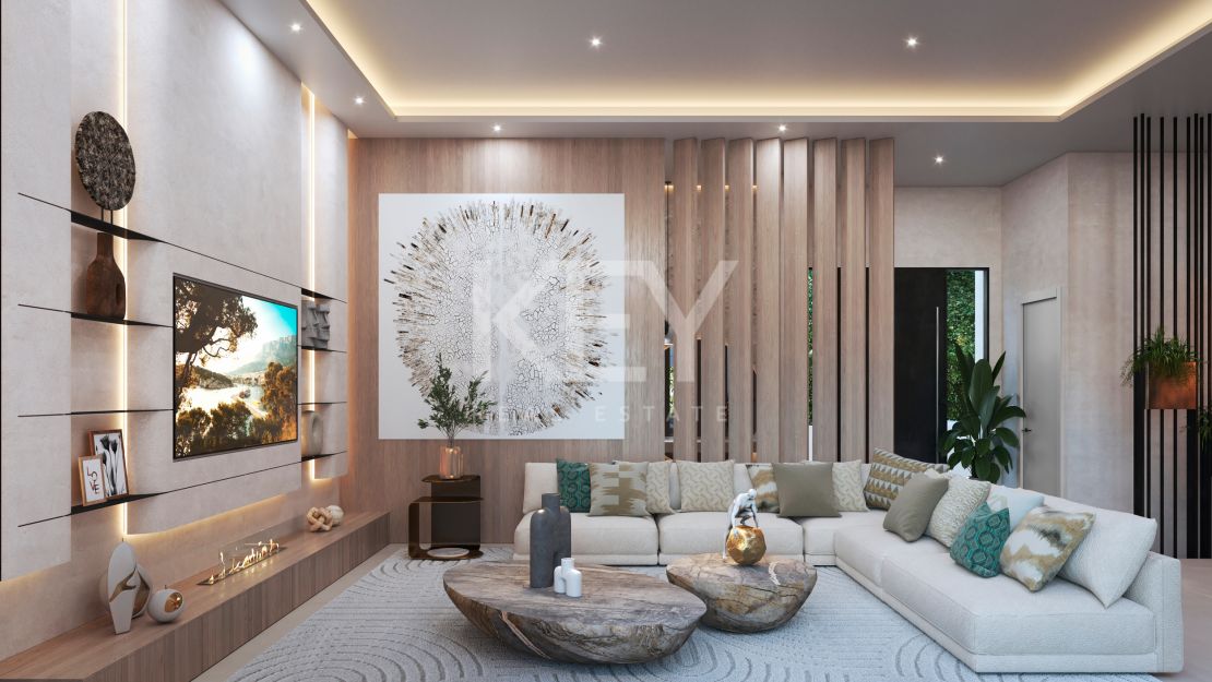 Contemporary single-level villa combines luxury and nature in Nueva Andalucia, Marbella