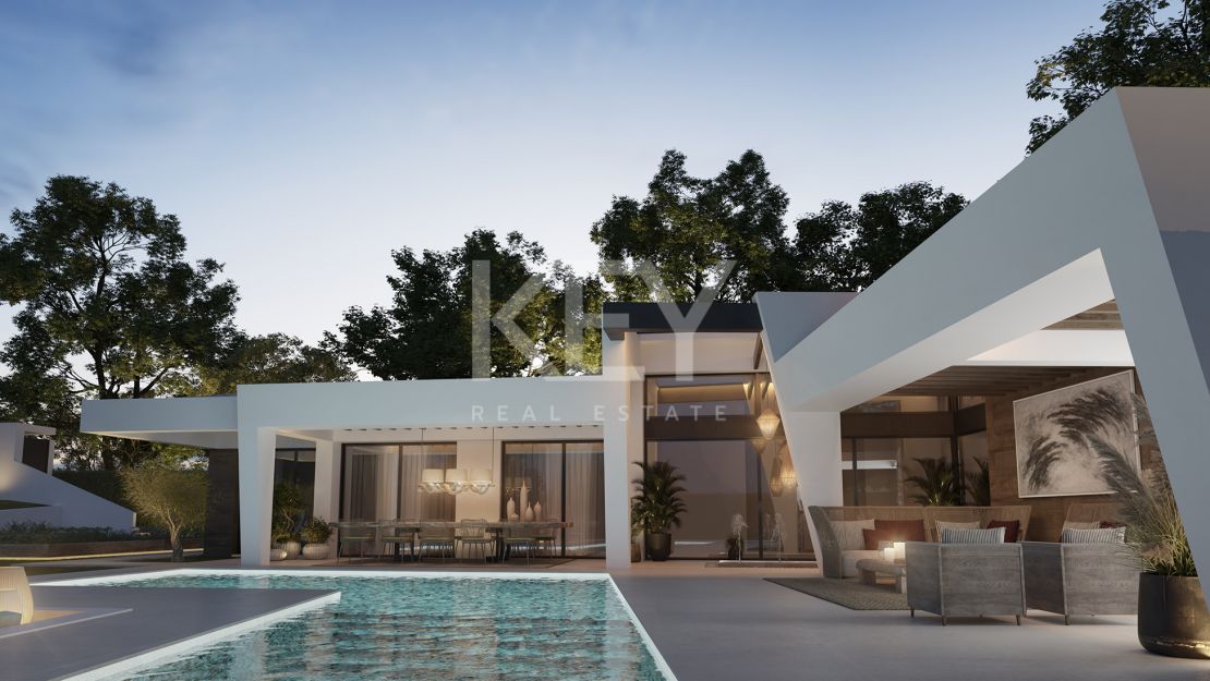Contemporary single-level villa combines luxury and nature in Nueva Andalucia, Marbella