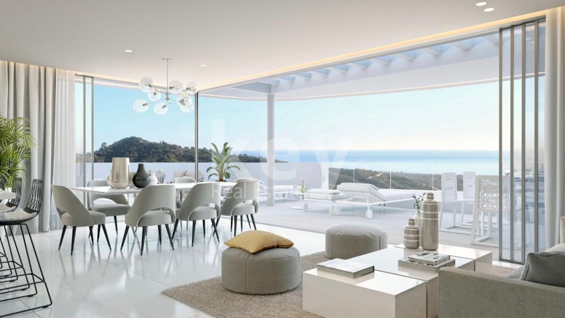 Apartments with modern designed and the best panoramic views in Marbella