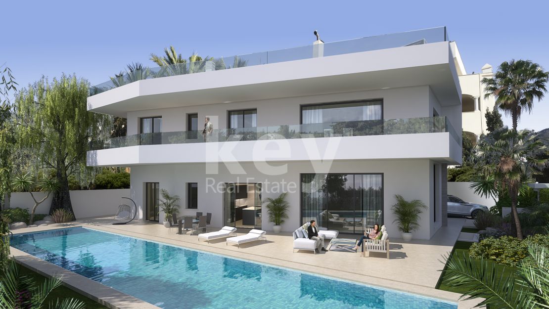 New luxury beachside villa for sale in Casablanca, Golden Mile
