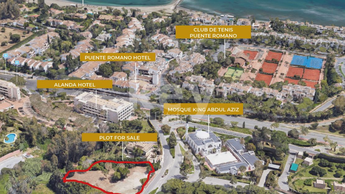 Exclusive plot for sale next to Puente Romano, Golden Mile