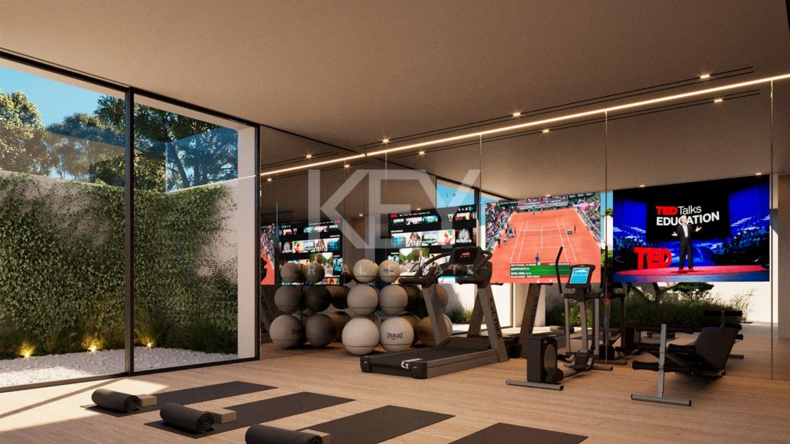 Last panoramic sea view Plot with luxury villa project in gated community of Lomas de La Quinta, Benahavís