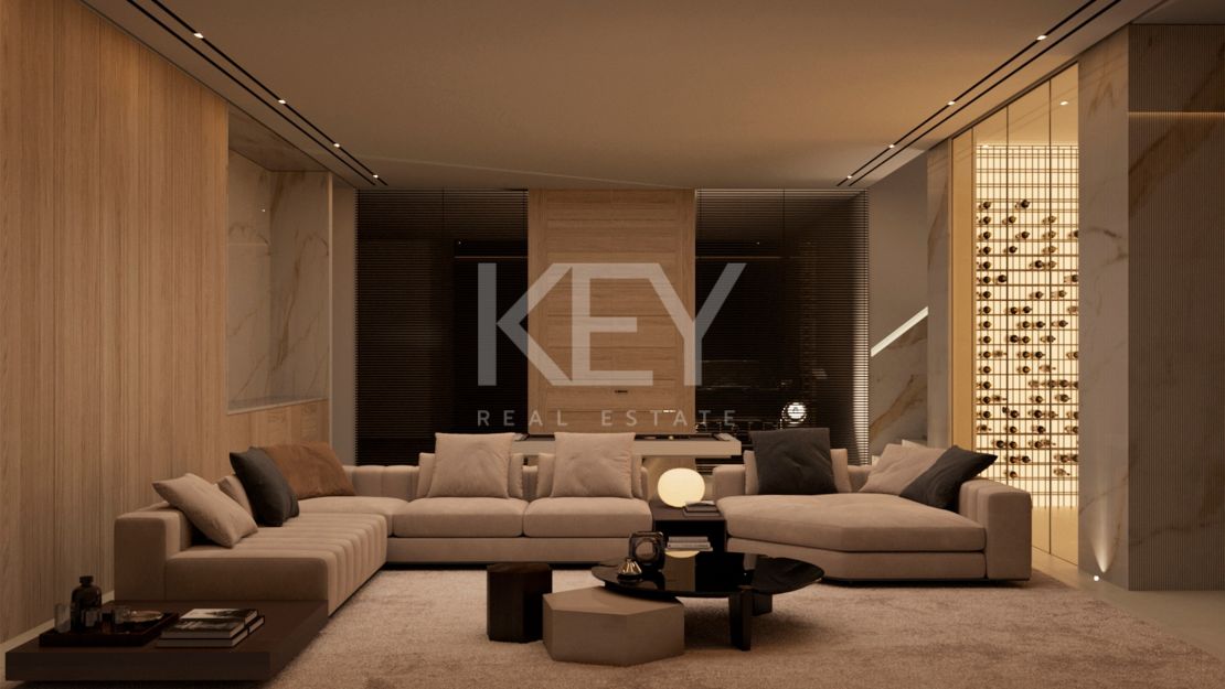 Last panoramic sea view Plot with luxury villa project in gated community of Lomas de La Quinta, Benahavís