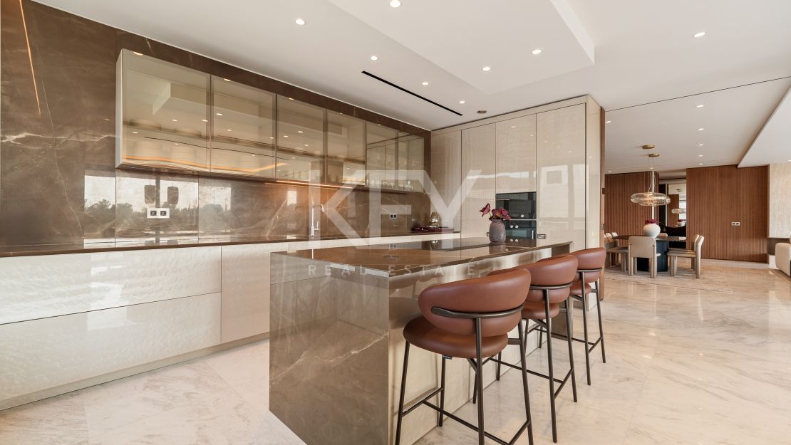 Stunning sea views Sky Villa furnished by FENDI CASA in privileged location, Marbella Golden Mile