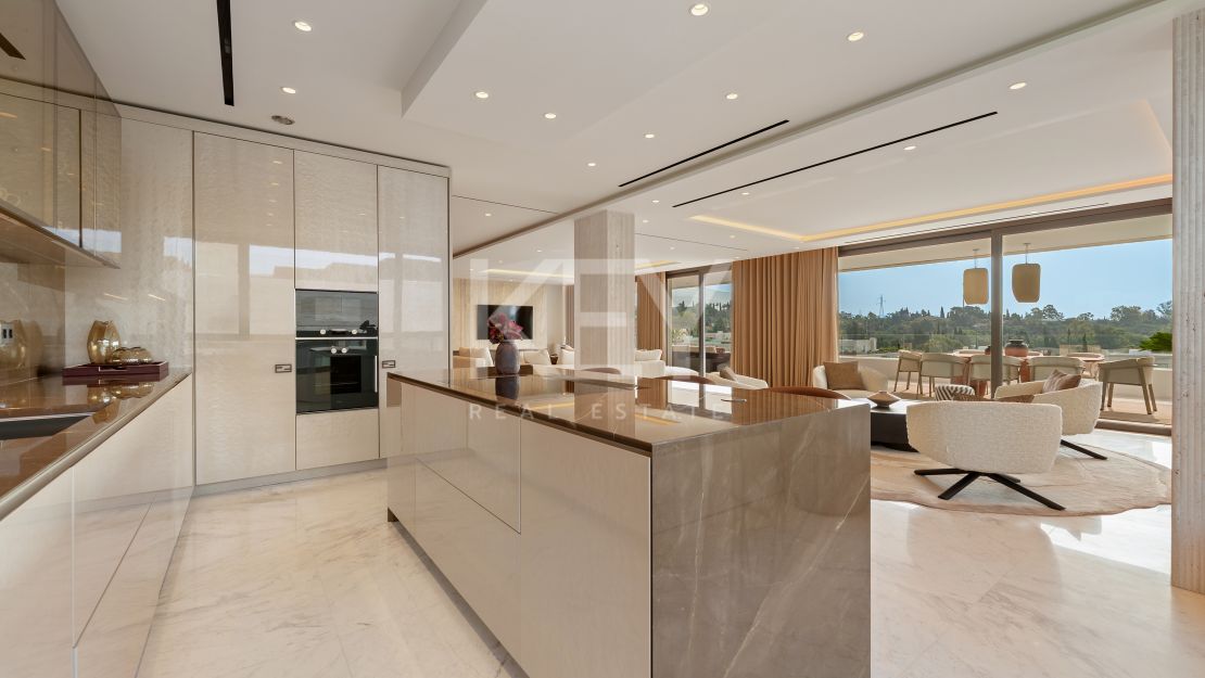 Stunning sea views Sky Villa furnished by FENDI CASA in privileged location, Marbella Golden Mile