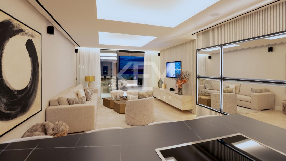 Beachfront luxury penthouse for sale in Estepona