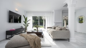 Partially renovated beautiful villa is located in Nueva Andalucia