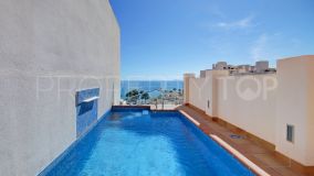 Front line beach duplex penthouse with private pool and panoramic sea views for sale in Estepona