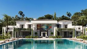 Paraíso en primera línea de golf: Espectacular villa de lujo en venta en Los Flamingos Golf, Benahavis