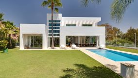 Modern, Ibiza-style, detached beachside villa with private swimming pool