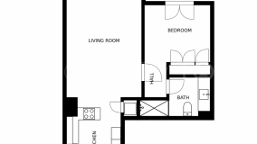 For sale apartment with 1 bedroom in Jardines del Puerto