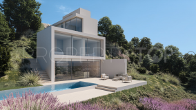 New construction project of modern villa in Benissa with panoramic sea views