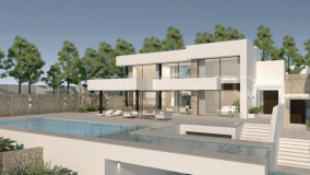 Luxury semi-detached villa with a private pool, terrace and garden in privilege location of Moraira