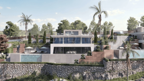 A beautiful complex of three luxury villas with beautiful views overlooking the Mediterranean sea