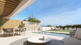New exclusive avant-garde development of 3 bedroom garden apartments with private pool in Mijas Costa