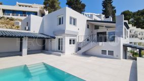 Newly renovated and charming 4 bedroom house with views from Ibiza harbour to Formentera in Can Furnet.