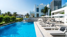 Magnificent unique 9 bedroom modern luxury villa in a gated community in Nueva Andalucia
